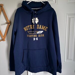 Under Armour Navy and Gold Notre Dame Sweatshirt